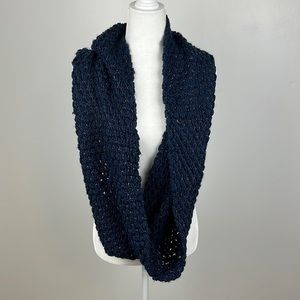 MIxIt Navy Blue Knit Infinity Scarf One Size